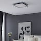 image 3 of EGLO Salobrena 1 Ultra-Slim Modern Black Square LED Ceiling Light WBS Black