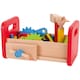 image 3 of Goki Toy Wooden DIY Workbench with 36 Piece Tool Set