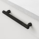 image 3 of Pushka Home Solid Brass Knurled Bar Handle 224mm - Black