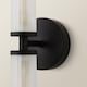 image 6 of ValueLights Canya Black 2 Way IP44 Frosted Glass Wall Light & Bulbs | Black