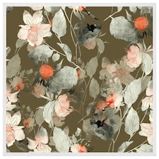Imprint fantastic paint bouquet (Picutre Frame) White | M