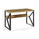 image 7 of HOMCOM Computer Writing Desk K-Shaped Steel Leg Storage Shelf Home Office
