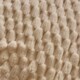 image 5 of OHS Luxury Waffle Textured Fleece Duvet Cover and Pillowcase Bedding Set Cream | Super King