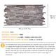 image 7 of NOVECRAFTO 3D Slim Stone Wall Panels – 6 PVC Sheets, Covers 2.76 sqm (29.76 sq ft), 96x48cm Each – Grey Slim Brick Effect Cladding, Moisture Resistant