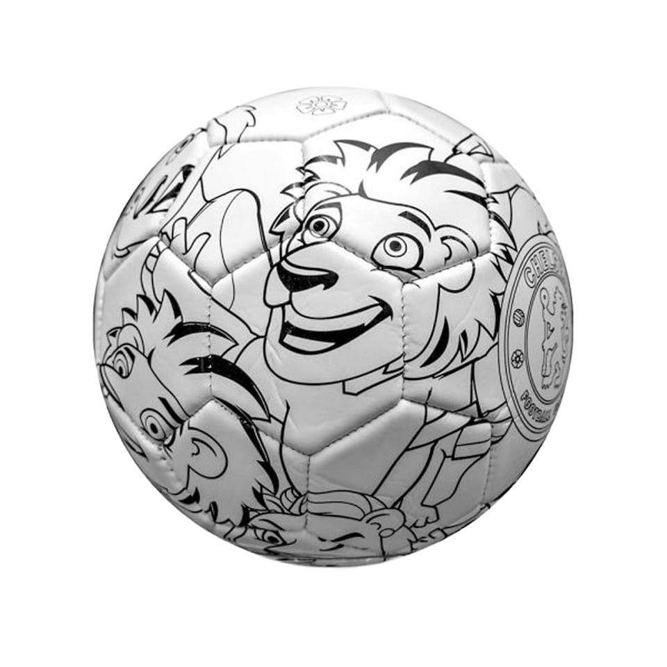 image 1 of Chelsea FC Colour In Mini Football Set - Multicoloured - 2