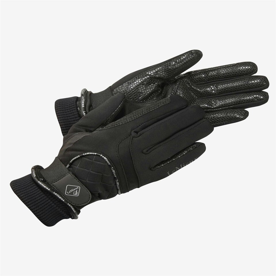 LeMieux Waterproof Lite Gloves Black | Large