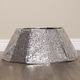 image 6 of 40cm/68cm Silver Fabric Folding Christmas Tree Skirt Decoration with Sequins