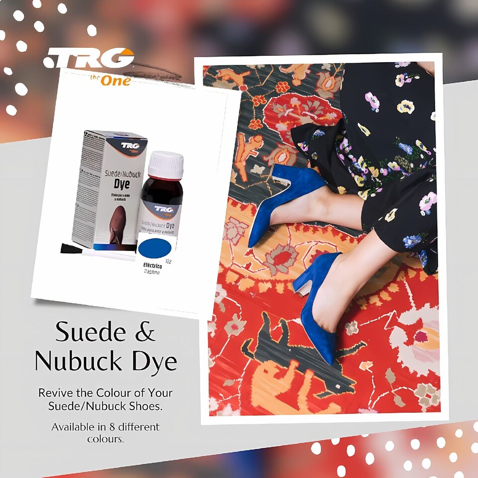 image 1 of TRG Suede Shoe Dye - Specialised Recolouring for Shoes and Boots 50ml | Grey | Dark Grey