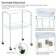 image 6 of Yaheetech 158.5 cm Tall Roof Top Birdcage with Rolling Metal Stand White