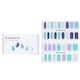 image 1 of Nail Sticker (blue) - # Mint Berry Me Nail - 32pcs Blue