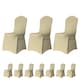 image 1 of Chair Cover Spandex Polyester Stretch, Flat Dining Slipcovers - 10pcs