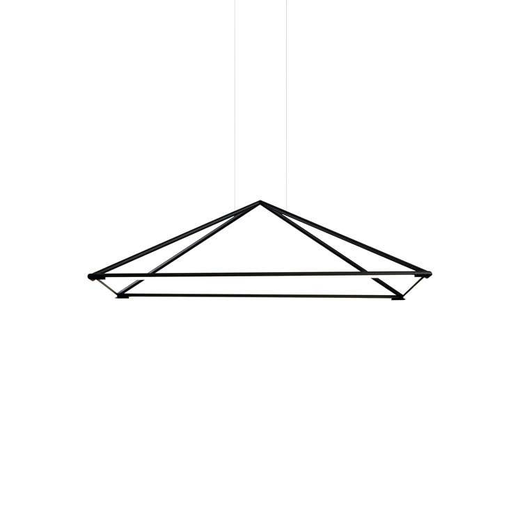 Tubs LED Decorative Ceiling Pendant Matt Black 90cm 3900lm 3000K - Special Offer