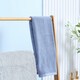 image 6 of kleankin Foldable Natural Bamboo Towel Rack with 3 Towel Rails and 3 Shelves