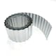 image 2 of Pack of 2 x 5m Galvanised Wavy Lawn Edging Rolls in Silver Silver