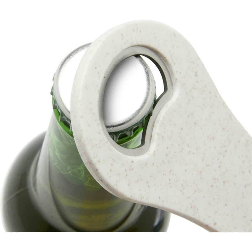 image 1 of Bullet Schyn Wheat Straw Bottle Opener - White - One Size