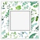 image 1 of Green leaves (Picture Frame) White | XS