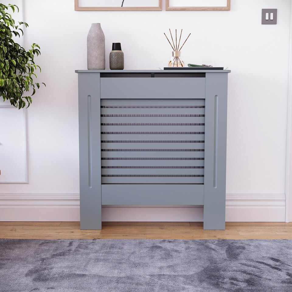 image 1 of Vida Designs Milton Radiator Cover Grey, Small