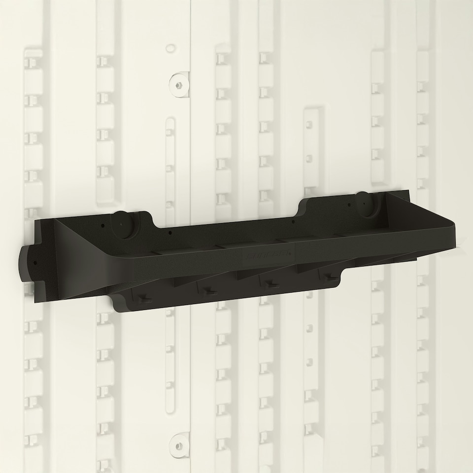 image 1 of Suncast Extra Deep Shelving With Hooks Set - Pack of 2 | Black