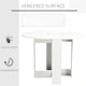 image 6 of HOMCOM Folding Dining Table, Space-saving Drop Leaf Table for Small Space, Kitchen, Dining Room, White
