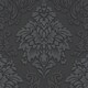 image 1 of AS Creation Lizzy London Baroque Textured Wallpaper - Charcoal Grey - 33ft x 21in Black