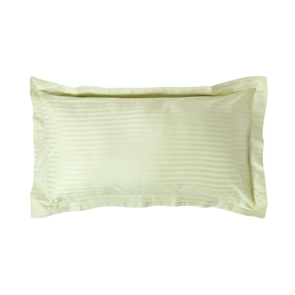image 1 of Homescapes Sage Green Egyptian Cotton Ultrasoft Kingsize Oxford Pillowcase 330 TC