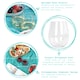image 2 of Argon Tableware Reusable Plastic Stemless Wine Glasses - 300ml - Pack of 6 Clear