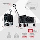 image 2 of MoverX 70L Folding Camping Trolley, Festival Wagon, Portable Garden Cart, Beach, Outdoor