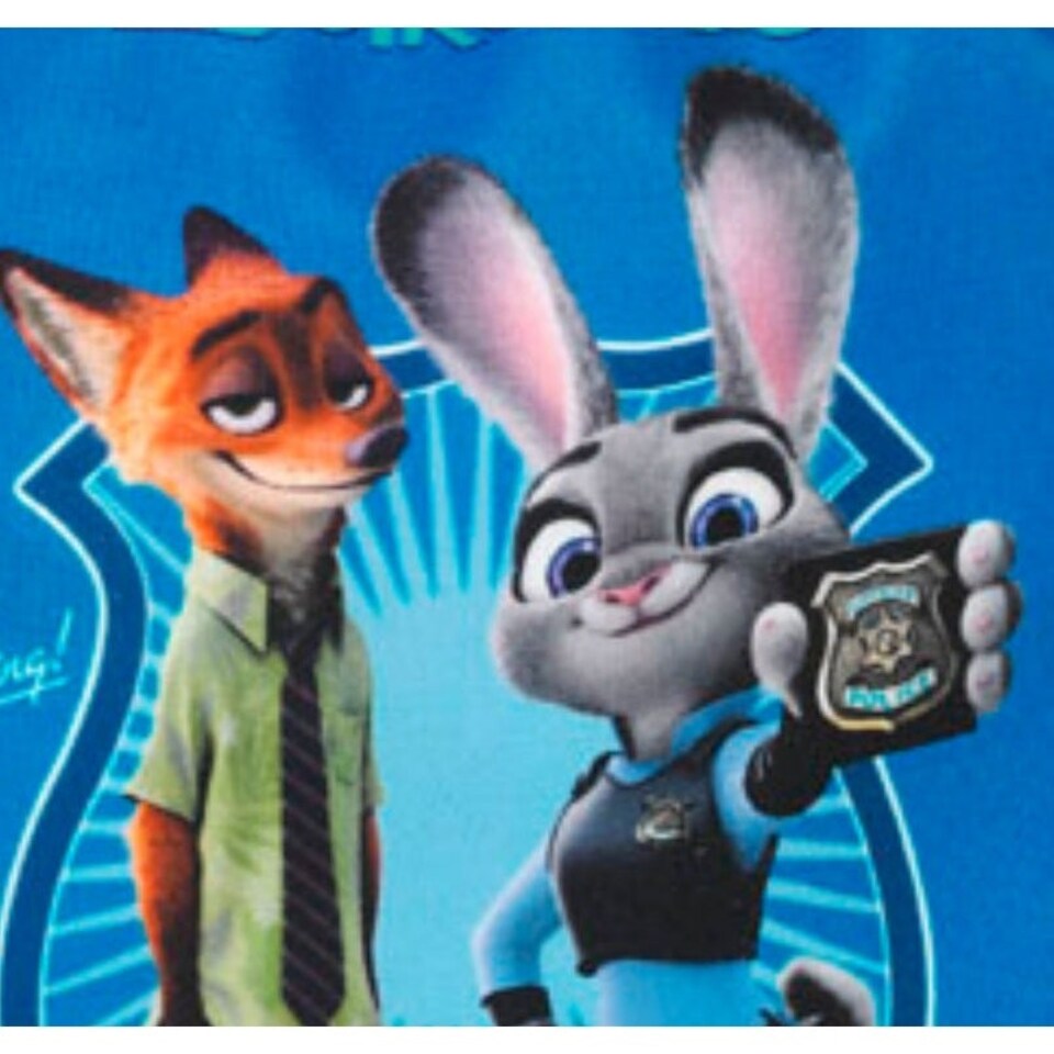 image 1 of Disney Zootropolis Childrens/Kids Drawstring Character Lunch Bag - Blue - One Size