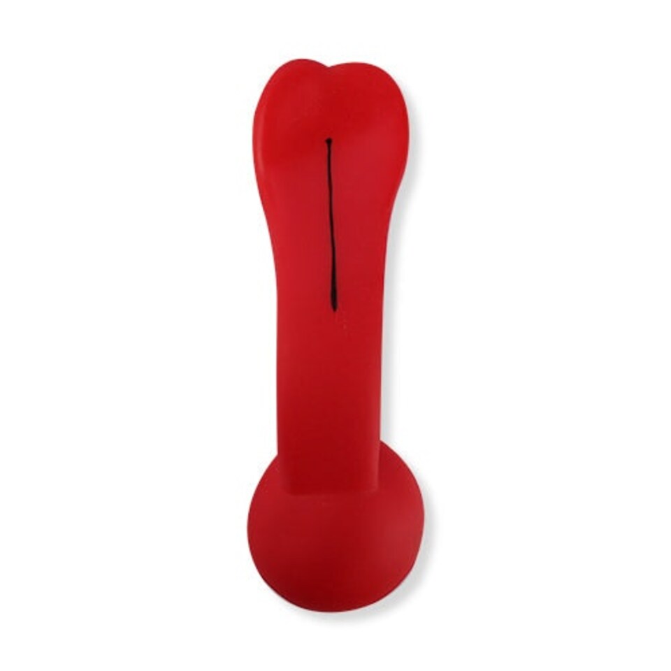 image 1 of Pet Touch Red Rubber Squeaky Play Toy