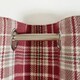image 3 of OHS Dorest Woven Check Thermal Blackout Lined Eyelet Curtains, 66x54" - Red