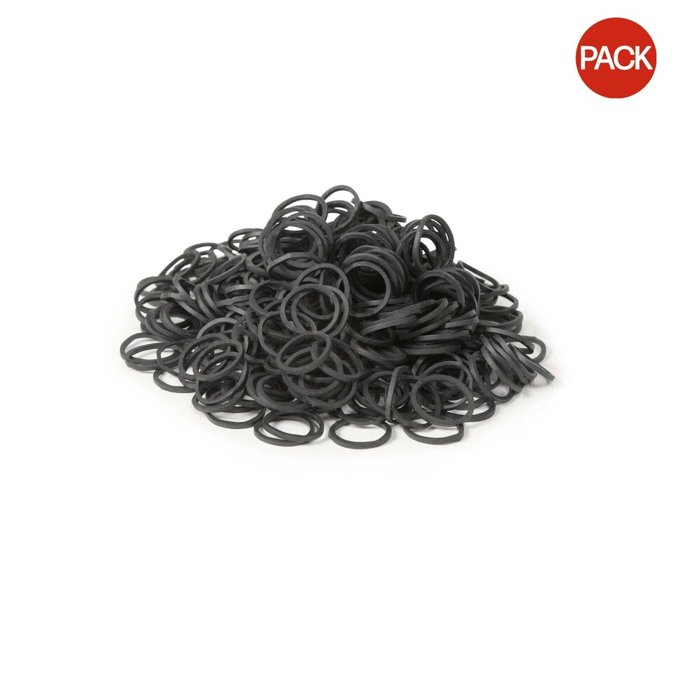 image 1 of Ezi-Groom Horse Plaiting Bands (Pack of 1000) - Black - One Size