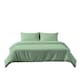 image 1 of Microfibre Soft Touch Duvet Cover And Pillowcase/s Set Bed Linen Blue | Duck Egg Blue | Double