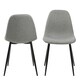 image 2 of Wilma Dining Chair in Light Grey Set of 4