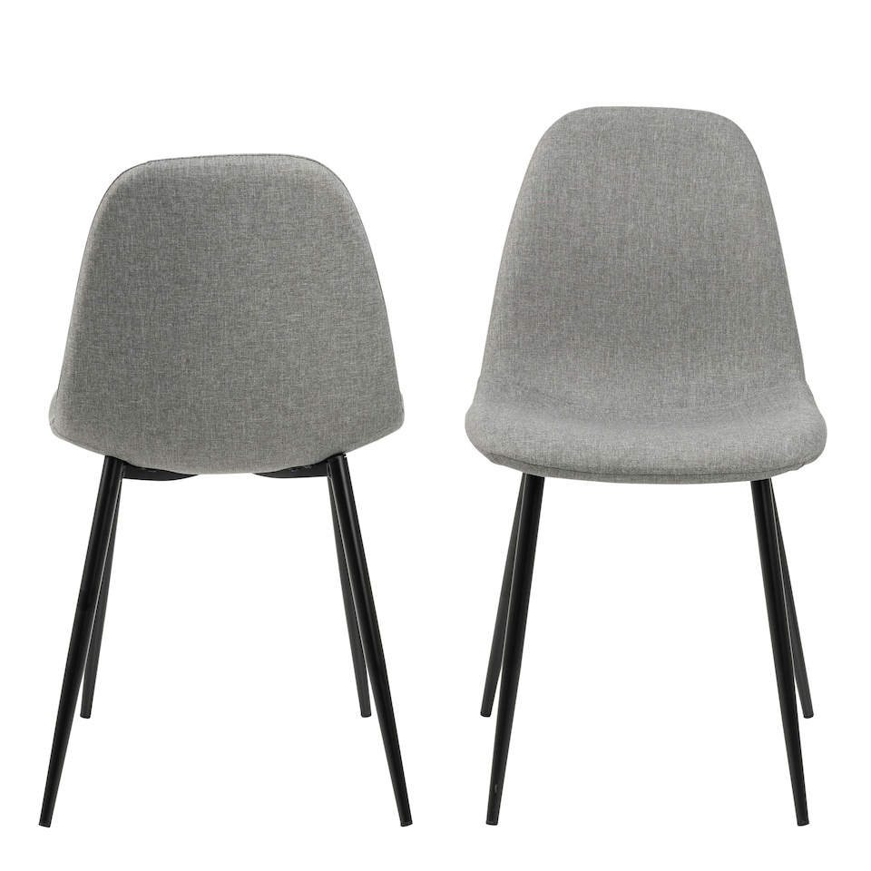 image 1 of Wilma Dining Chair in Light Grey Set of 4