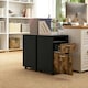 image 8 of HOMCOM 60cm Filing Cabinet with Drawers and Open Shelf, Rustic Brown