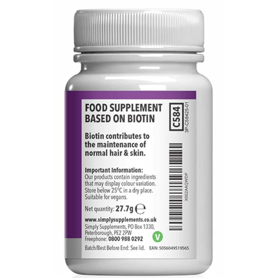 image 1 of Biotin 10,000mcg - 120 Tablets
