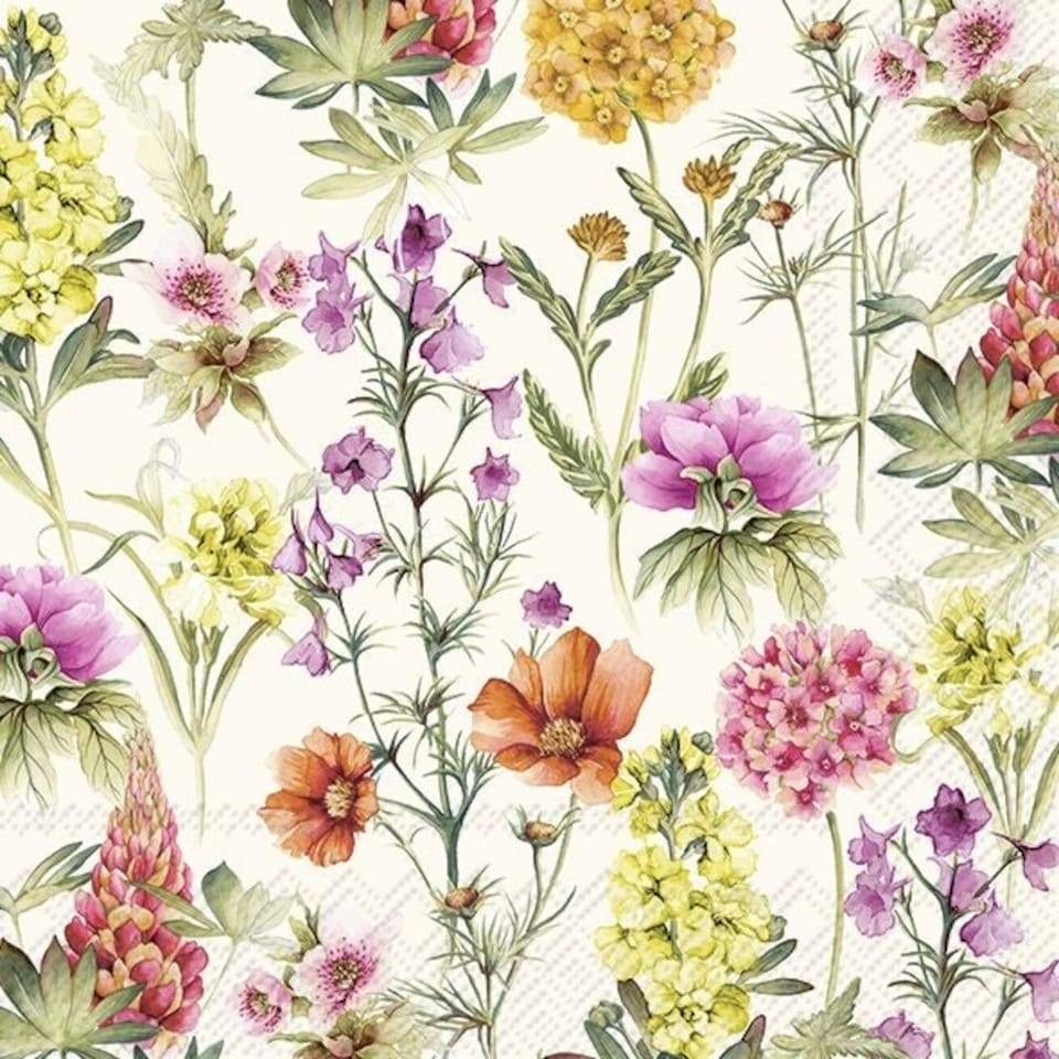 IHR Marabella Cream Cocktail Napkin 25cm 3ply 20 Pack