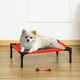 image 2 of Pawhut Elevated Pet Bed Dog Cool Cot Sleep Indoor Outdoor Portable Basket Red