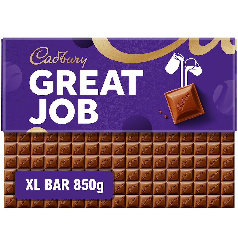 image 1 of Cadbury Dairy Milk Great Job Chocolate Gift Bar 850g
