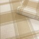 image 3 of Belgravia Carmella Checked Heavyweight Vinyl Textured Wallpaper - Sand - 10m x 53cm