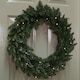 image 10 of 60cm Plain Green Christmas Wreath with 50 Warm White LEDs and 160 Bullet Tips