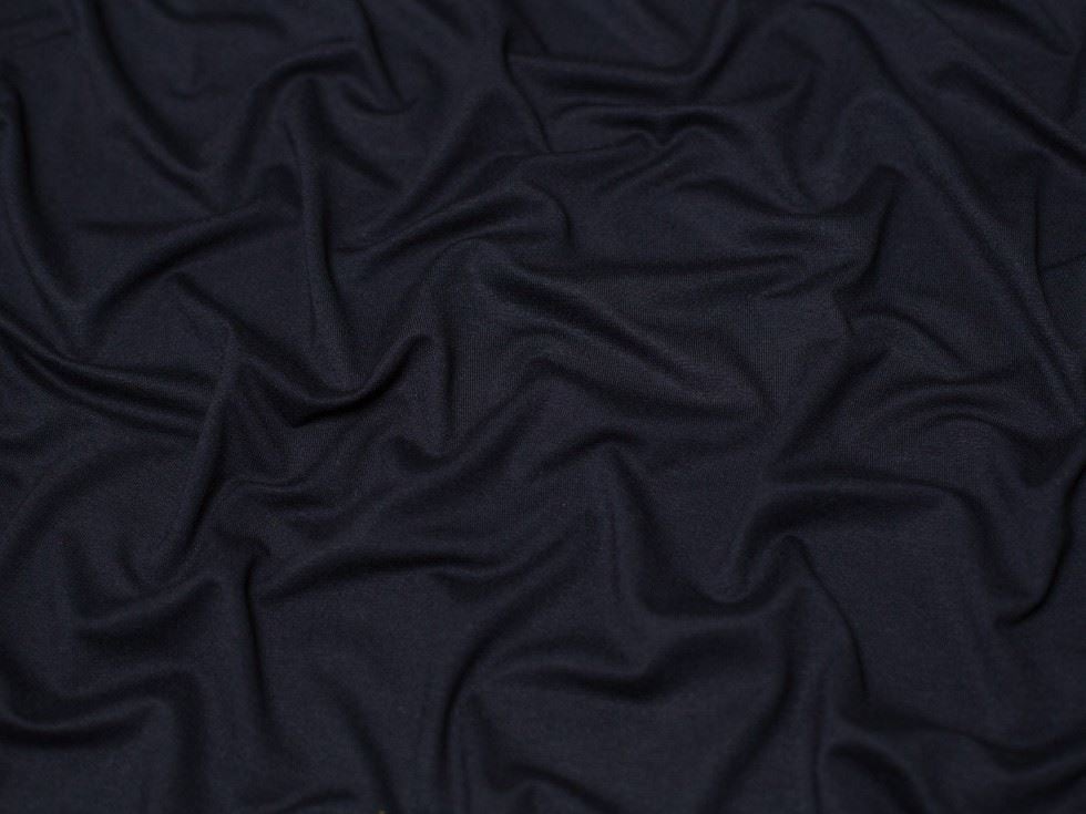 Minerva Core Range Navy Luxury Viscose Jersey Stretch Knit Fabric for Dressmaking, 155cm / 61" Wide - per metre