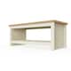 image 3 of Lisbon Coffee Table Cream & Oak Effect Top