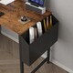 image 3 of MCC Direct Computer Desk L Shaped Corner Desk with Adjustable shelves - Lotus 120cm Black | Black