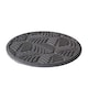 image 2 of Stepping Stones Rubber Path Walkway Stone Geo Leaves Design - Grey - Pack of 2 | Grey | Grey | Pack of 2