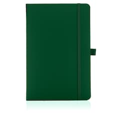 Notes London A5 Blanco Unlined Plain Page Notebook Green
