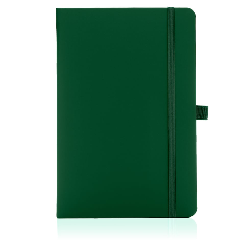 image 1 of Notes London A5 Blanco Unlined Plain Page Notebook Green