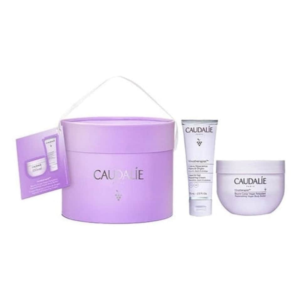 Caudalie Vinotherapist Body Moisture Duo Gift Set 250g Replenishing Vegan Body Butter + 75ml Hand & Nail Repairing Cream
