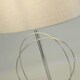 image 3 of Jiji Polished Chrome & Grey Table Lamp Chrome