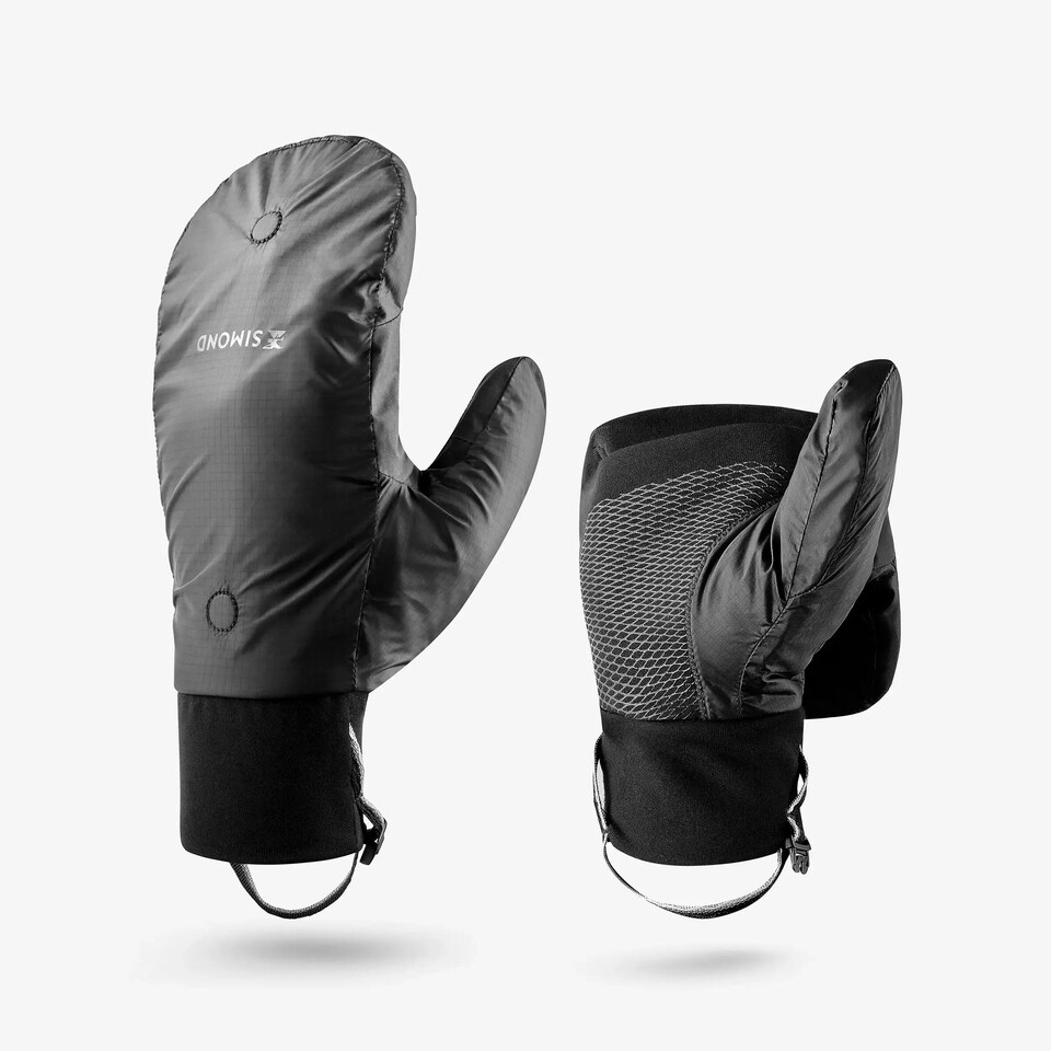 image 1 of Decathlon Warm Mittens/Fingerless Gloves MT900 - Black